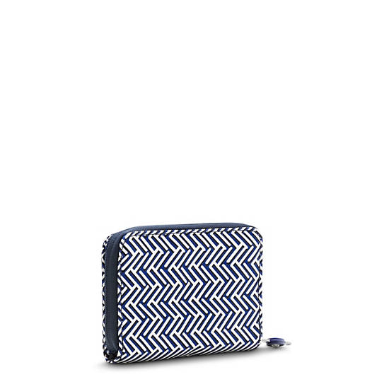 Kipling Money Love Klassieke Printed Small Wallet Portefeuille Donkerblauw | België 1017XY